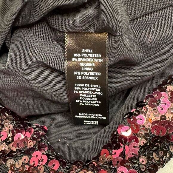 Rebecca Taylor NWT plum stretch sequin midi pencil skirt size XS - Picture 11 of 14